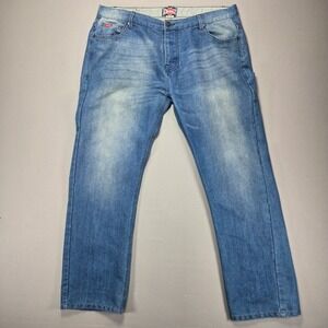 Lee Cooper Denim‎ Jeans Light Wash Straight Leg Casual Pants W38 L30